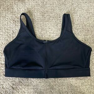 NWOT Women’s Offline by Aerie Black Zip Up Sports Bra Size Extra Large